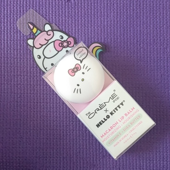 Sanrio Hello Kitty The Creme Shop Sweet Sprinkles Macaron Lip Balm - Picture 2 of 8